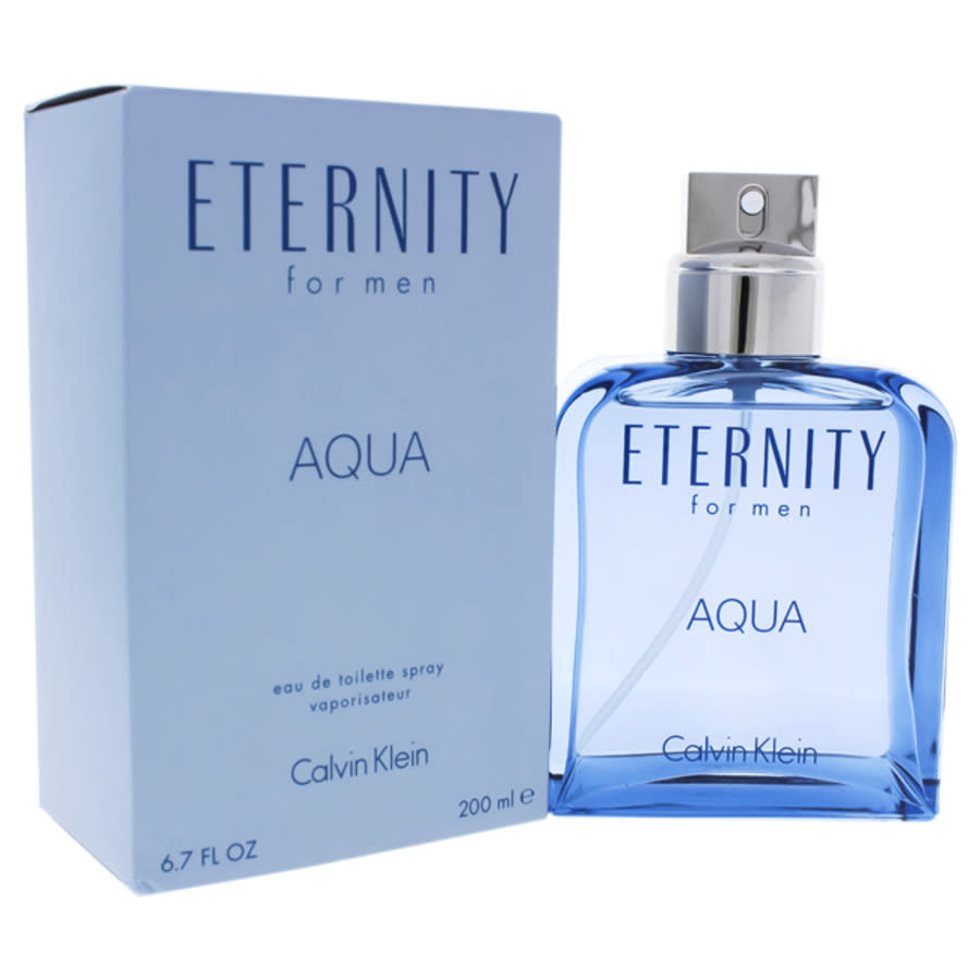 Calvin Klein Eternity Aqua /  Edt Spray 6.7 oz (m) In Blue,green,purple