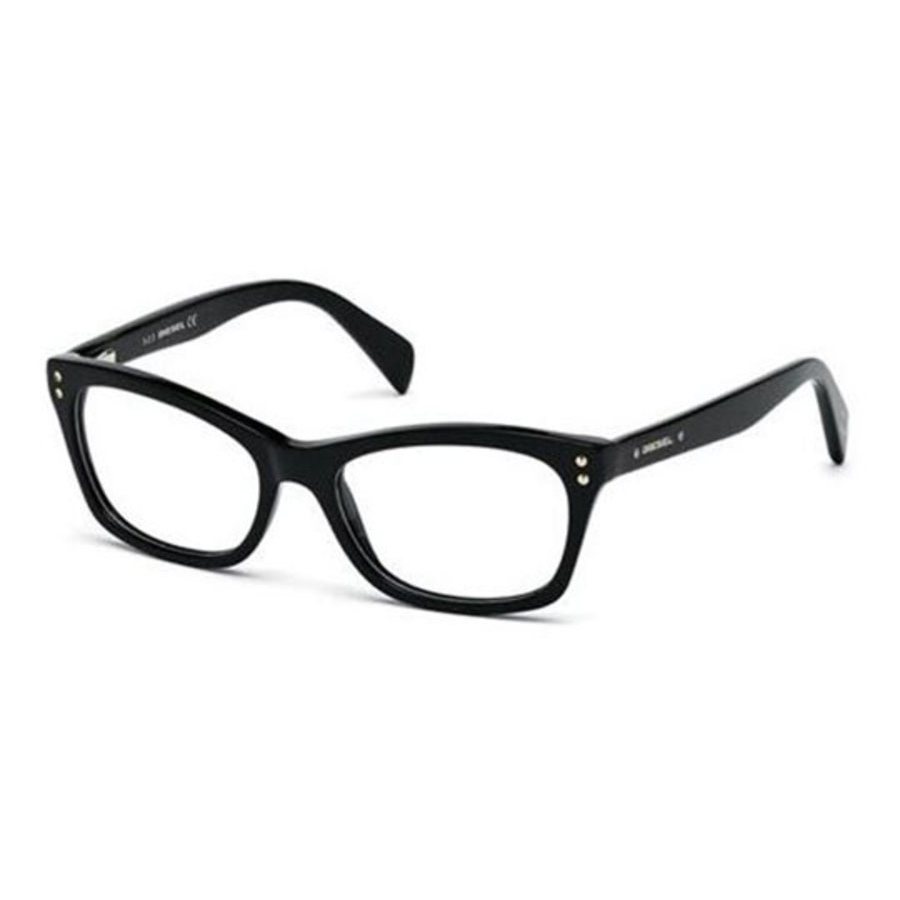 Diesel Ladies Black Square Eyeglass Frames Dl507300153 ModeSens