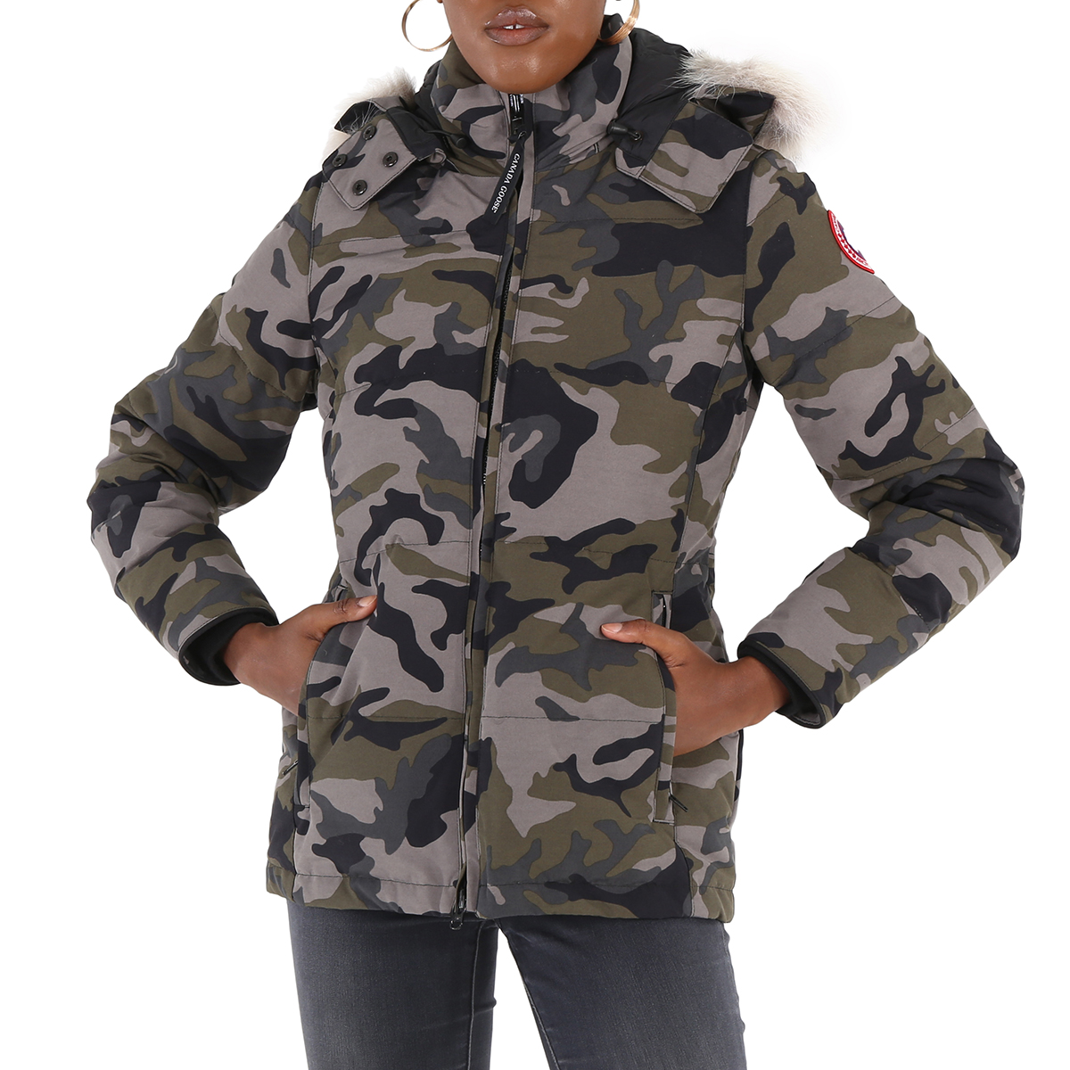Canada goose chelsea parka camo sales