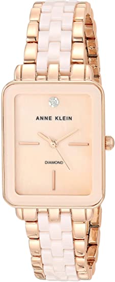 Anne Klein Quartz Blush Mother Of Pearl Dial Ladies Watch Ak/3668lprg In Gold Tone,mother Of Pearl,pink,rose Gold Tone