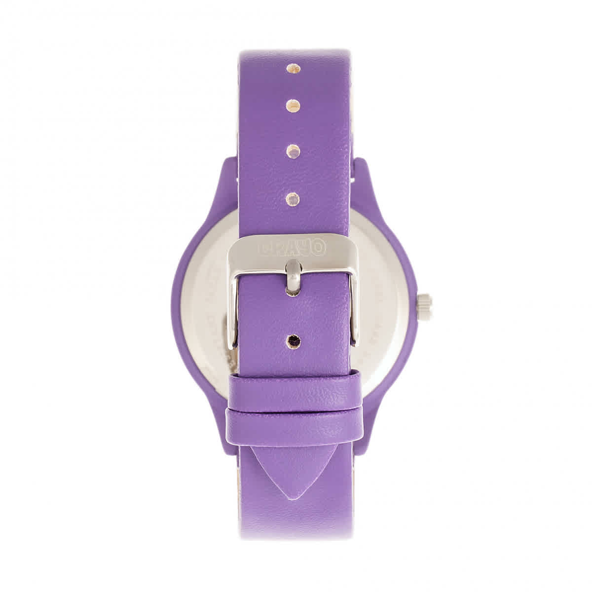 Shop Crayo Splat Quartz Purple Dial Watch Cracr5307 In Black / Purple