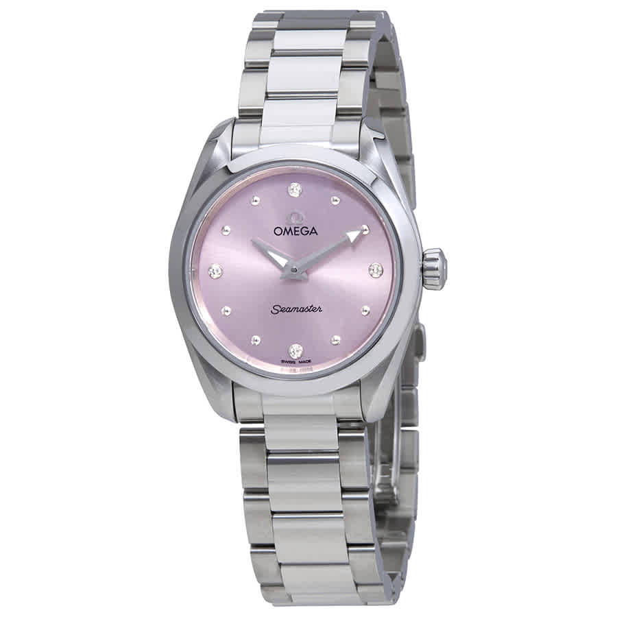 Shop Omega Seamaster Aqua Terra Ladies Watch 220.10.28.60.60.001 In Aqua / Purple