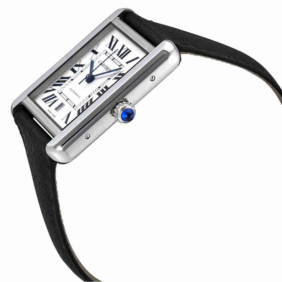 Cartier Tank Solo XL Automatic Silver Dial Men's Watch WSTA0029