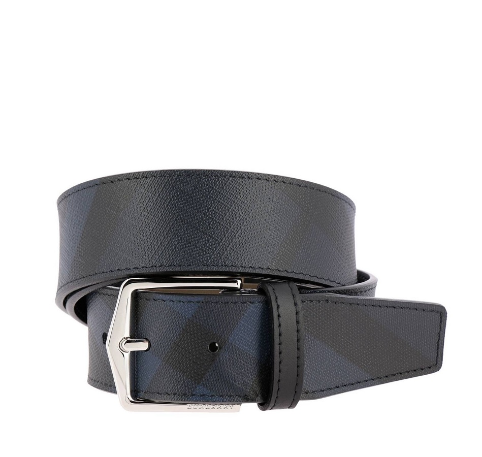 Burberry Joe London Check Leather Belt