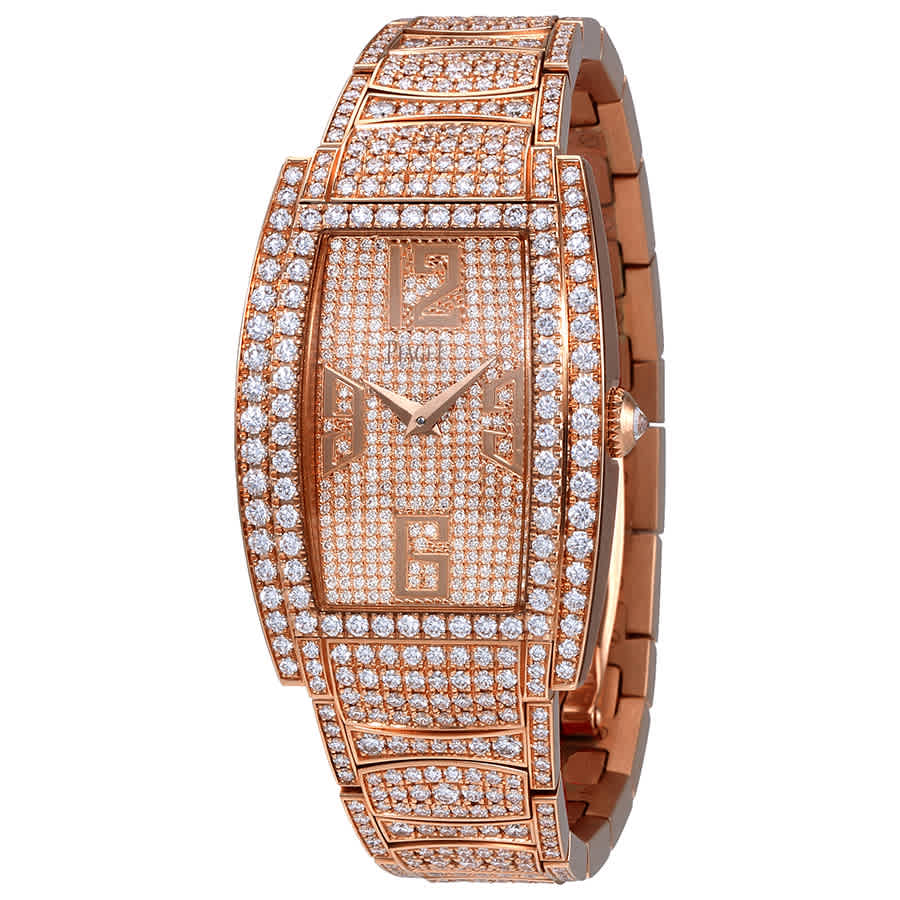 Piaget Limelight Diamond Dial 18kt Rose Gold Ladies Watch G0a36194 In Gold / Gold Tone / Lime / Rose / Rose Gold / Rose Gold Tone