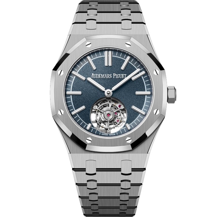 Audemars Piguet Royal Oak Tourbillon Automatic Blue Dial Mens Watch 26730TI.OO.1320TI.02