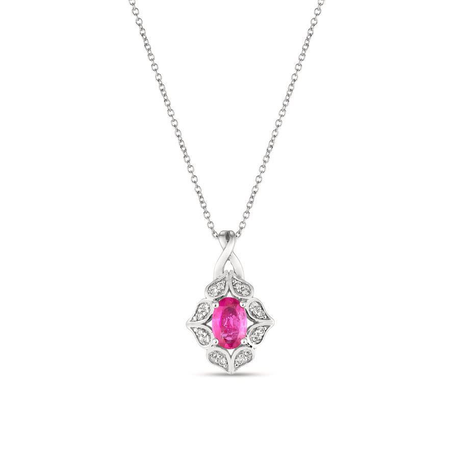 Le Vian Passion Ruby Pendant Set In 14k Vanilla Gold In Red