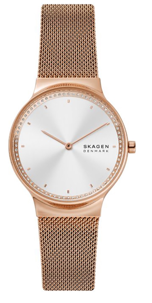 Skagen Freja Quartz Ladies Watch Skw3020 In Gold Tone / Rose / Rose Gold Tone / Silver / White