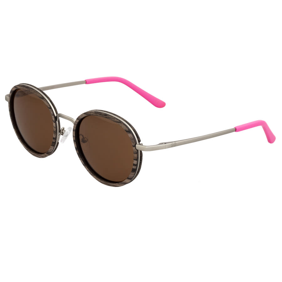 Earth Unisex Multi-color Round Sunglasses Esg039ws In Brown