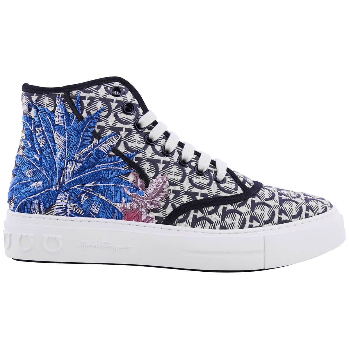 Salvatore Ferragamo Mens Borg Sneakers In White | ModeSens