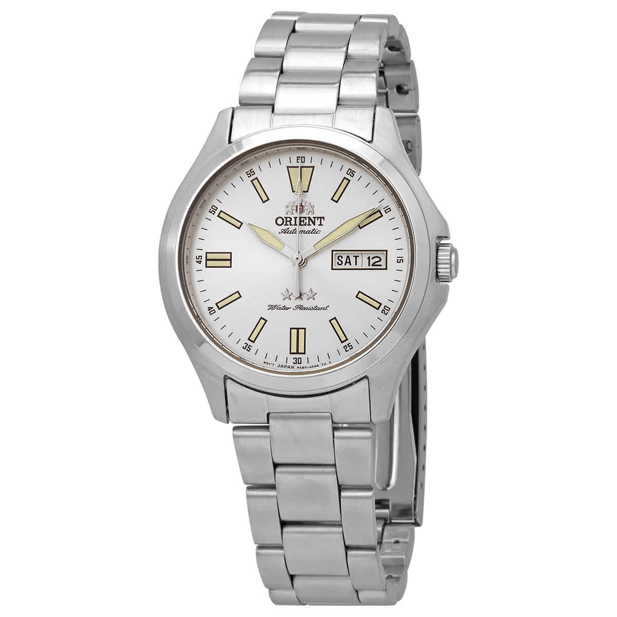 Orient Tristar Automatic Silver Dial Mens Watch Ra-ab0f12 S