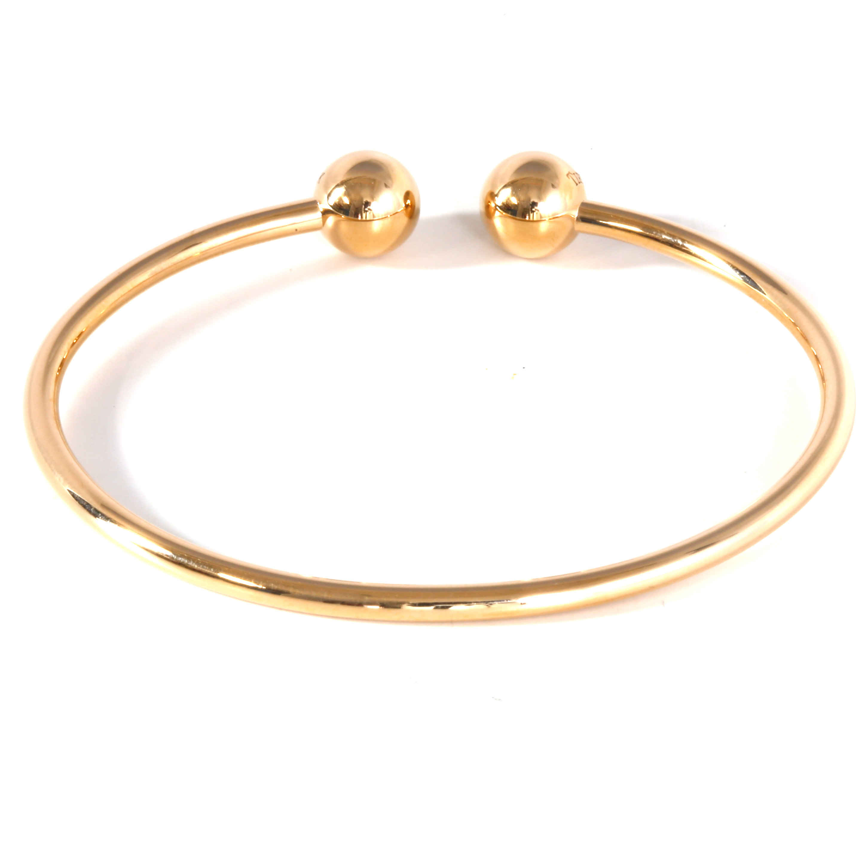 Tiffany Co Hardwear Ball Wire Bracelet In Gold Tone,pink