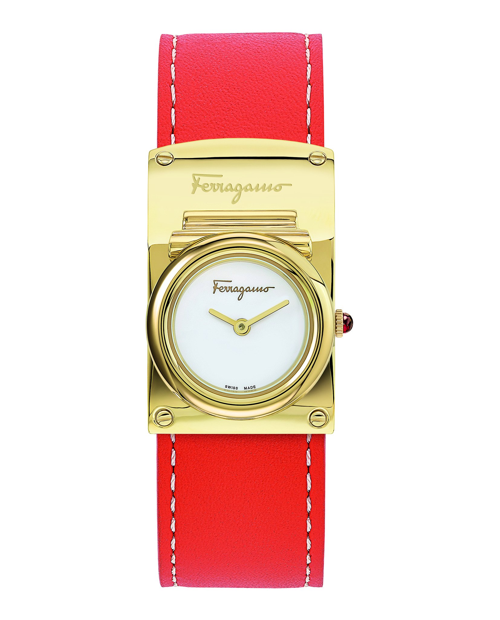 FERRAGAMO BOXYZ QUARTZ WHITE DIAL LADIES WATCH SFHS00420