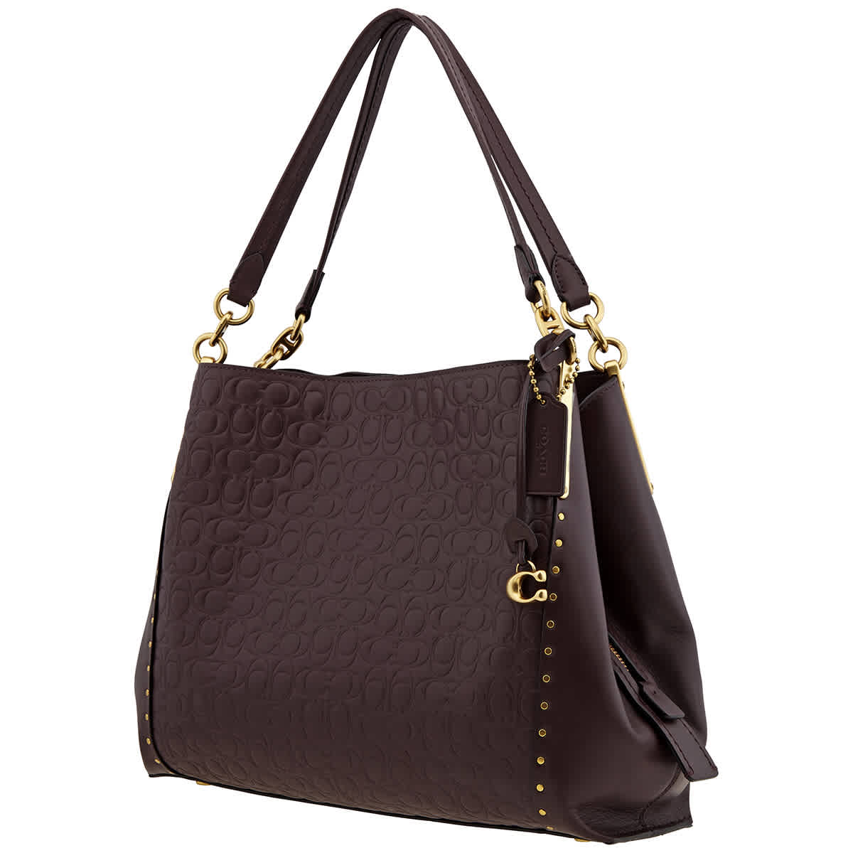 Coach Ladies Signature Leather Dalton 31 Shoulder Bag In N,a ModeSens