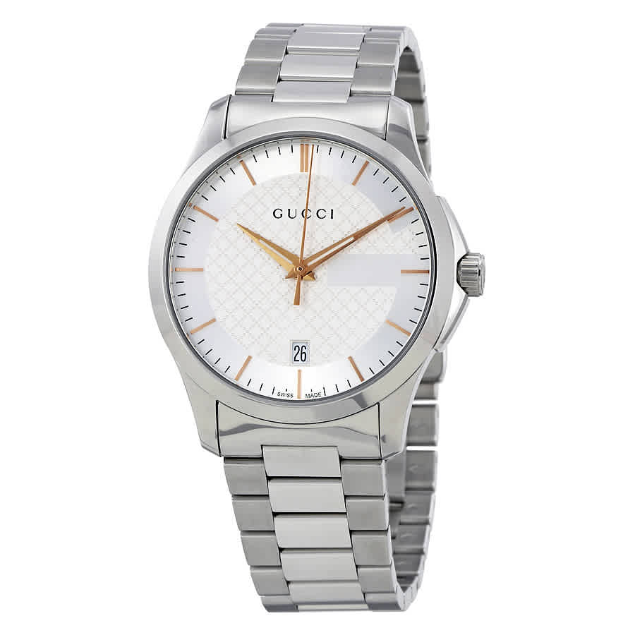 Gucci G-timeless Silver Dial Stainless Steel Unisex Watch Ya126442 Gucci G-timeless Silver Dial Stainless Steel Unisex Watch Ya126442