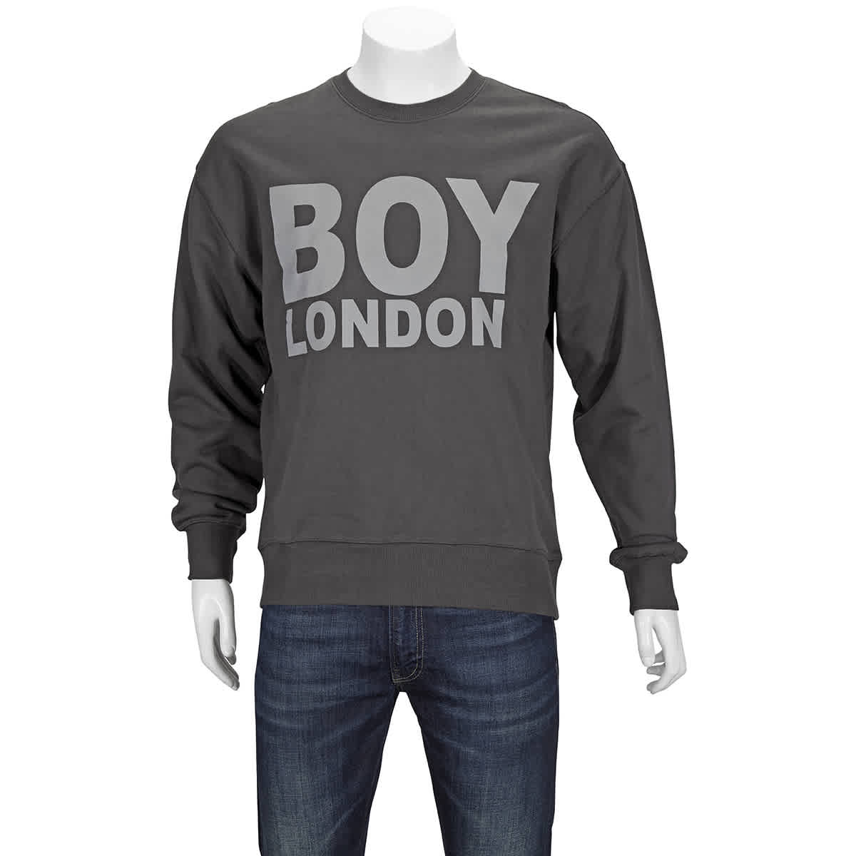 BOY LONDON BOY LONDON DARK GREY REFLECTIVE SWEATSHIRT