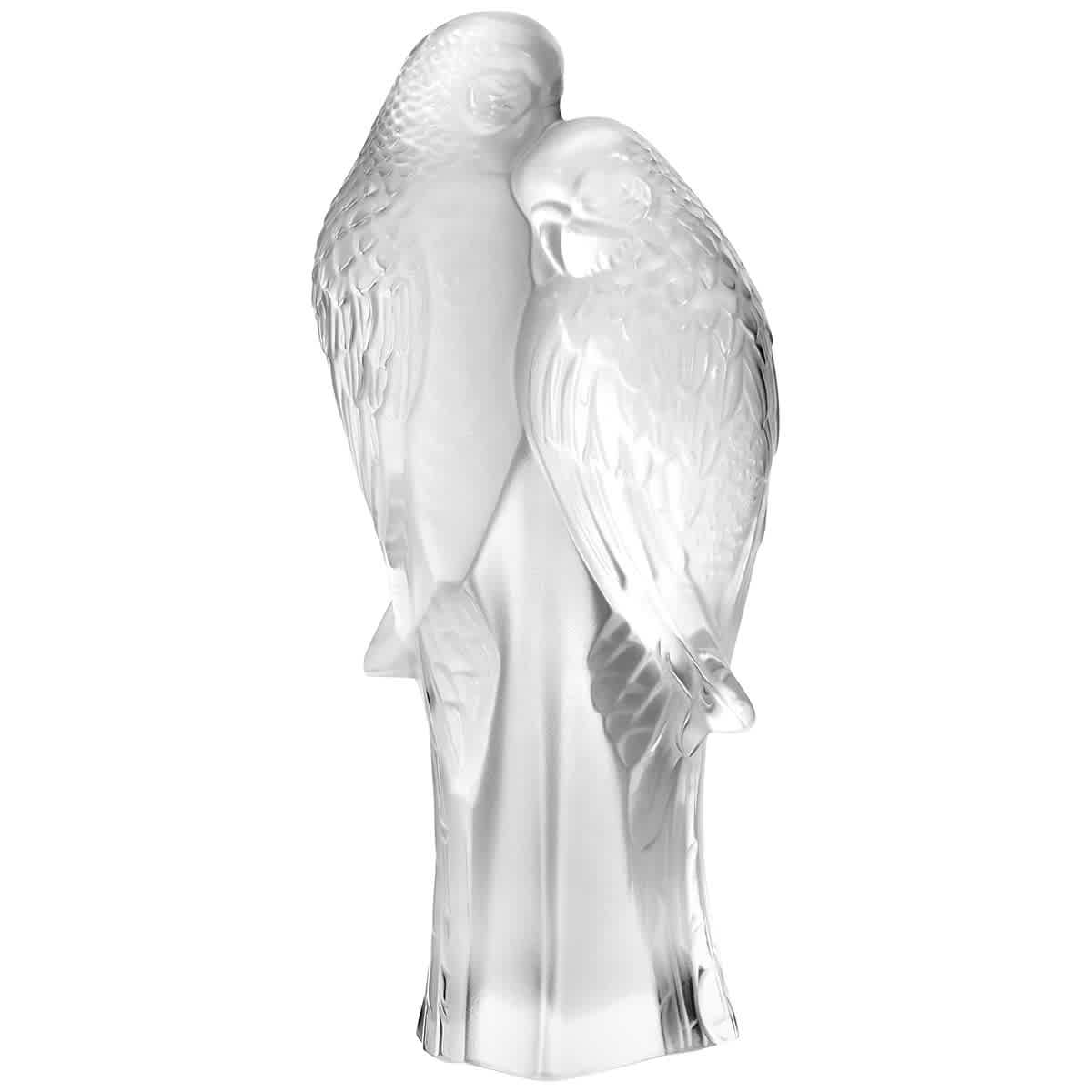 LALIQUE LALIQUE FIGURE TWO PARAKEETS 12119