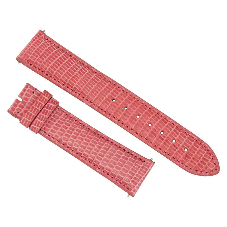 Hadley Roma 20 Mm Shiny Bubble Gum Lizard Leather Strap In Pink