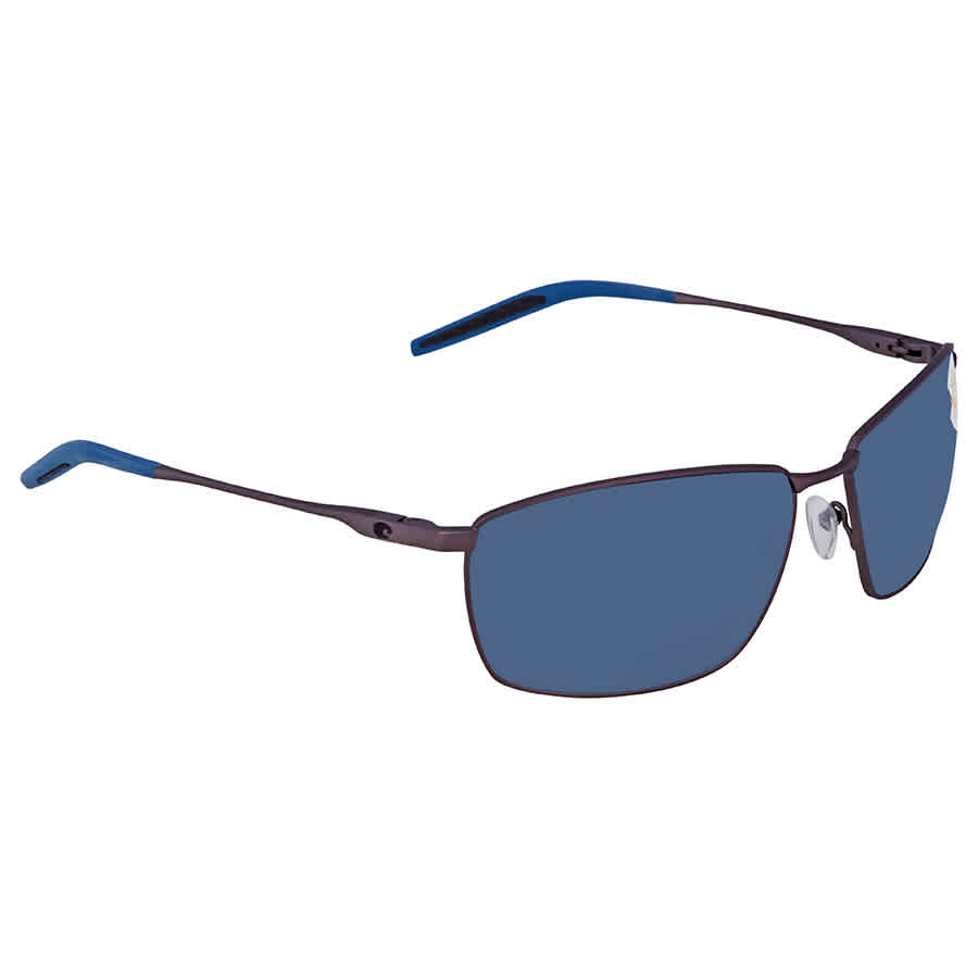 COSTA DEL MAR COSTA DEL MAR TURRET GRAY POLARIZED POLYCARBONATE MEN'S SUNGLASSES TRT 247 OGP 63