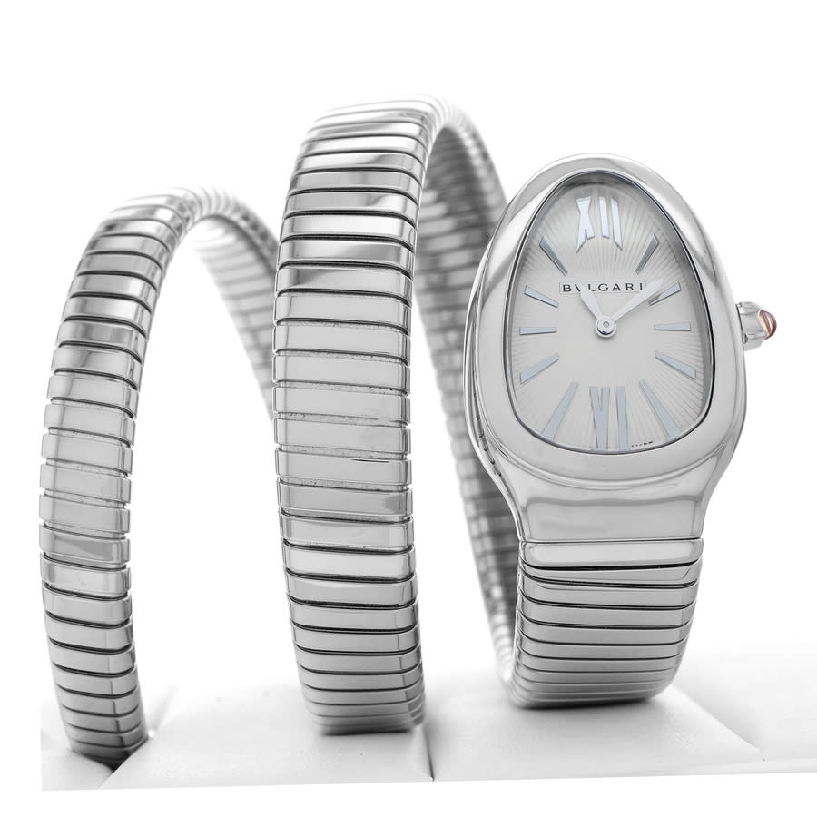 Bulgari Pre owned Bulgari Serpenti Quartz Silver Dial Ladies Wa