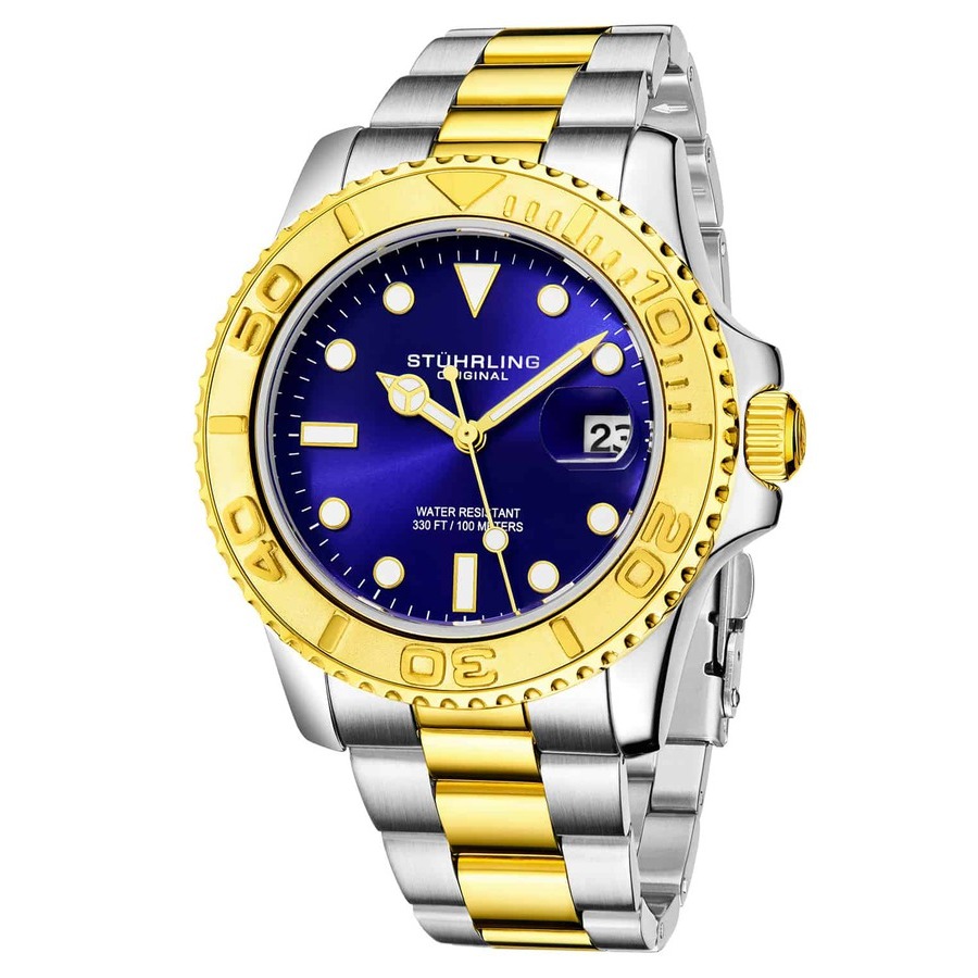 Stuhrling Original Stuhrling Original Aquadiver Blue Dial Mens