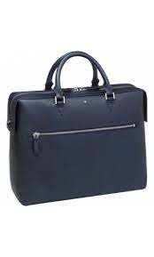 MONTBLANC MEISTERSTUCK SFUMATO MEDIUM DOCUMENT CASE- NAVY