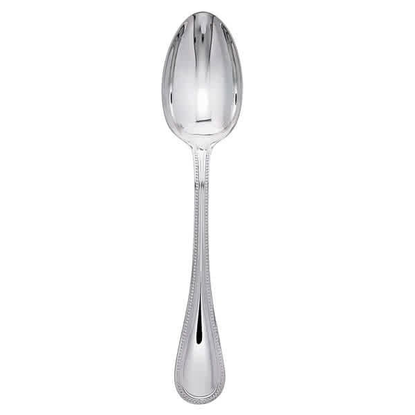 Christofle Silver Plated Perles Dessert Spoon 0010-014 In Silver