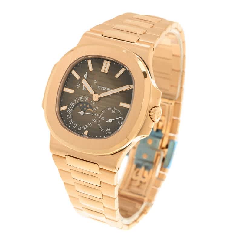 Patek Philippe Nautilus Rose Gold Automatic Brown Dial Men's Watch  5712-1R-001