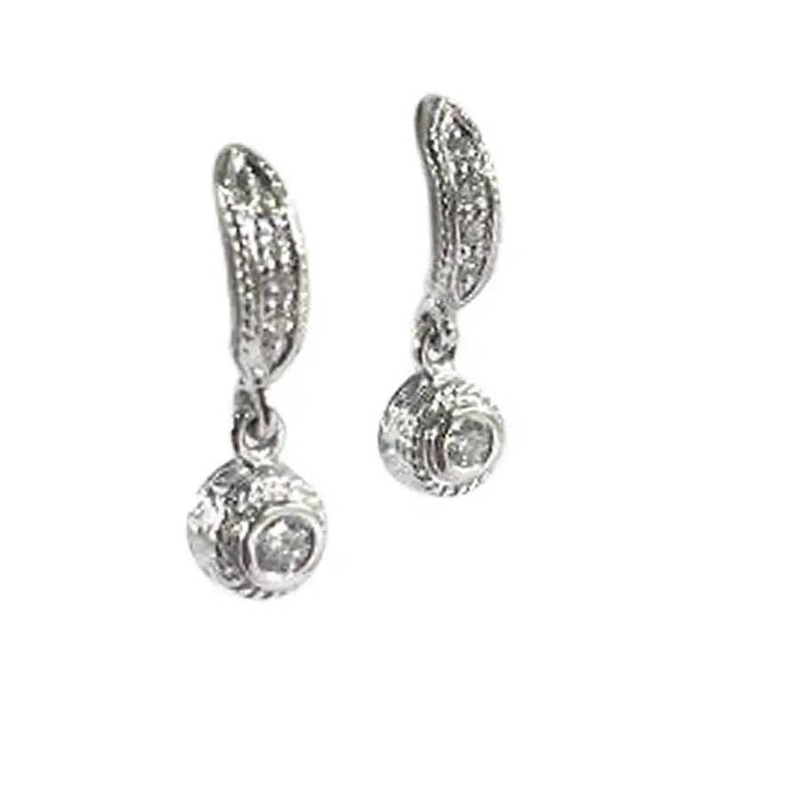 Penny Preville Ladies Diamond Earring In 18kt White Gold E1054w In White