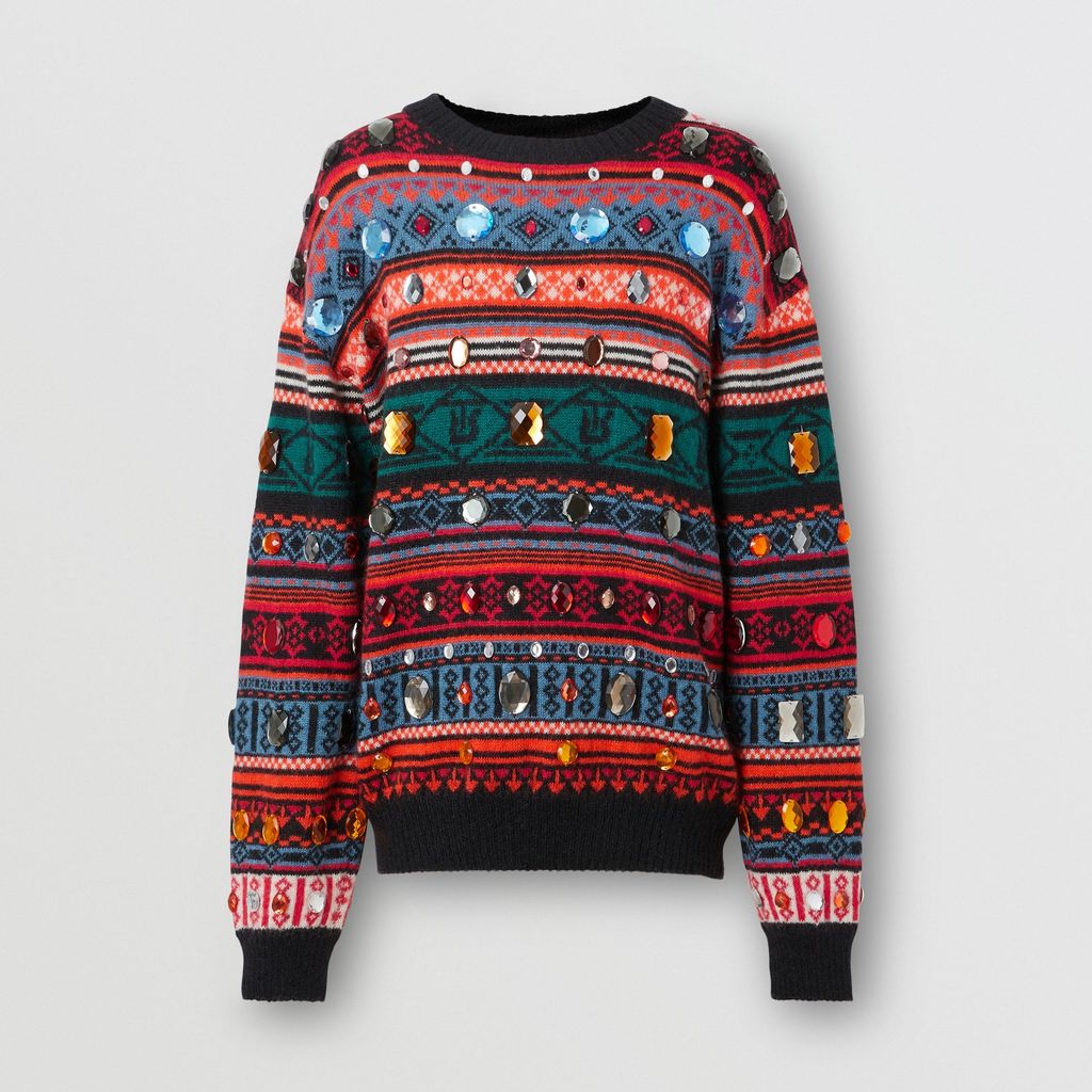 burberry fair isle sweater