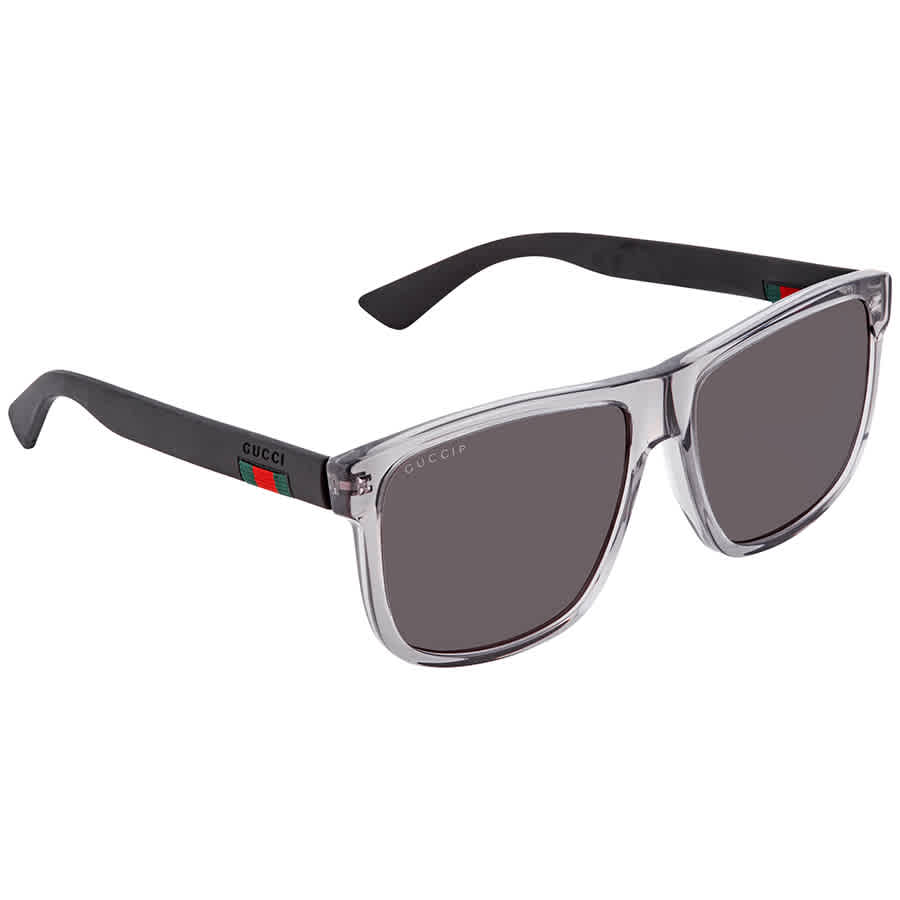 Click to view more detailed imagery on our partner's website Gucci Grey Rectangular Polarized Mens Sunglasses Gg0010s 004 58