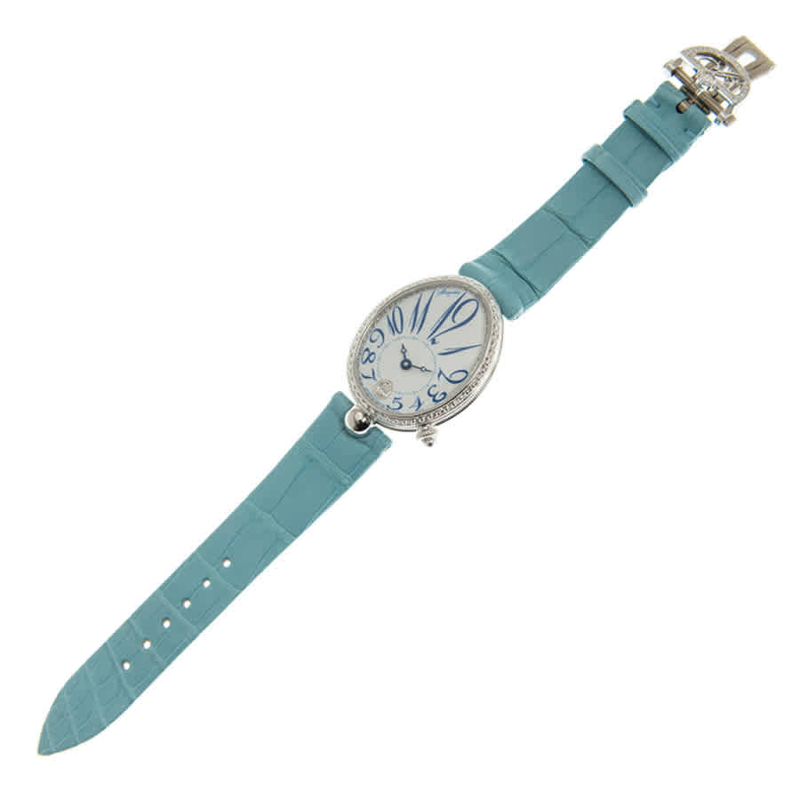 Shop Breguet Reine De Naples Automatic White Dial Ladies Watch 8918bb/28/964/d00d In Blue / Gold / White