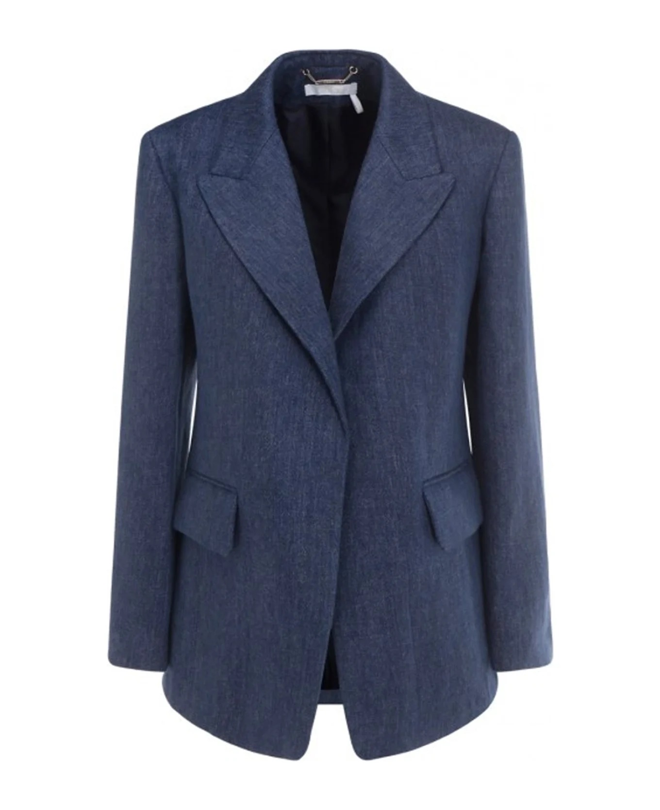 Chloé E Tailored Jacket In Deep Ocean