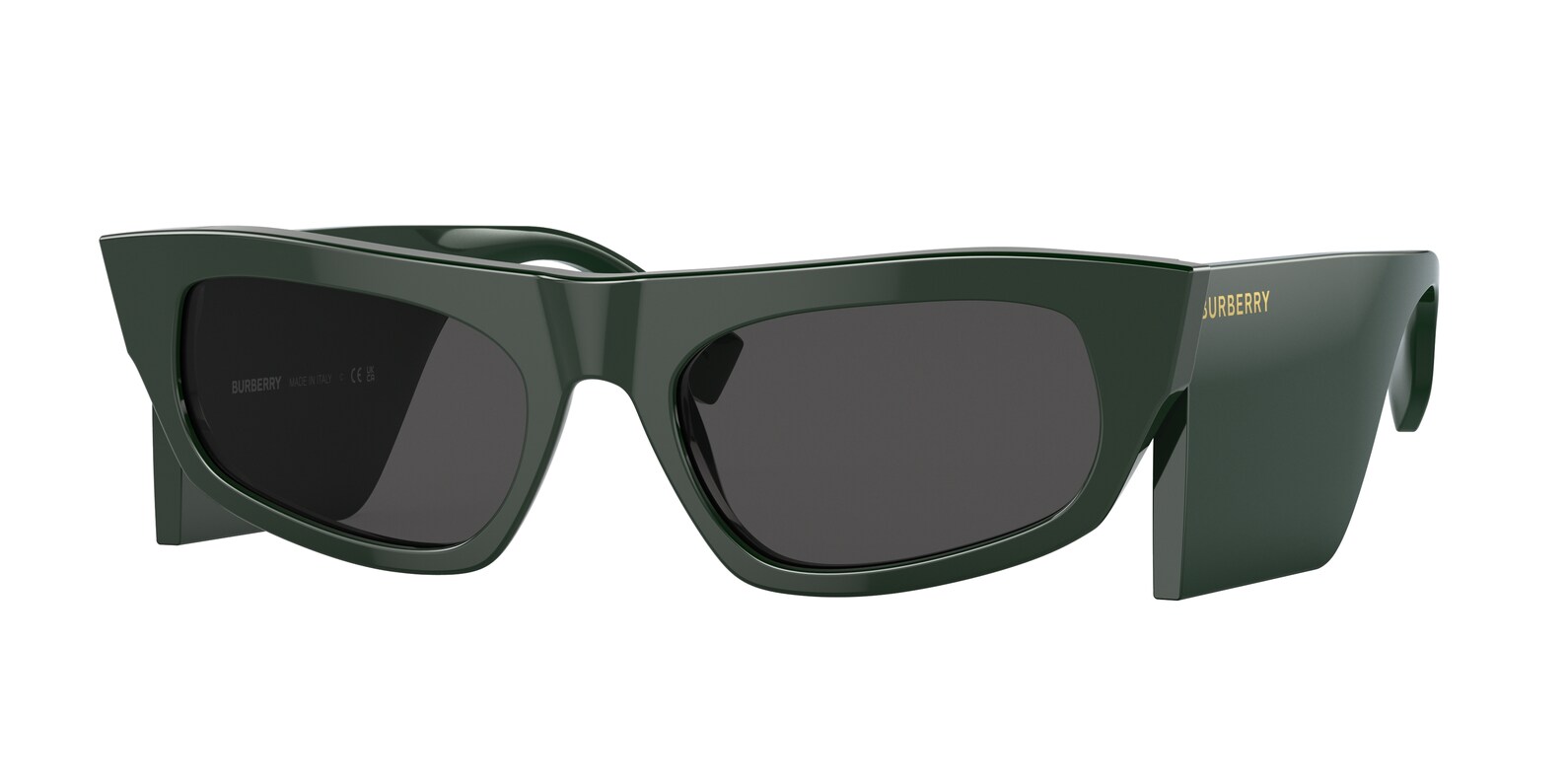 Burberry Woman Sunglasses Be4385 Palmer In Dark / Gray / Green