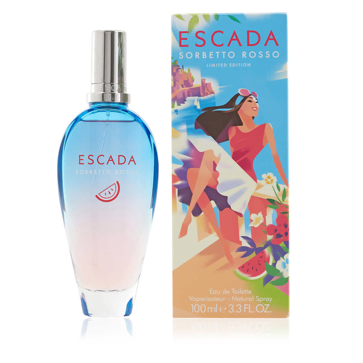 Sorbetto Rosso by Escada for Women - 3.3 oz EDT Spray (Limited Edition)