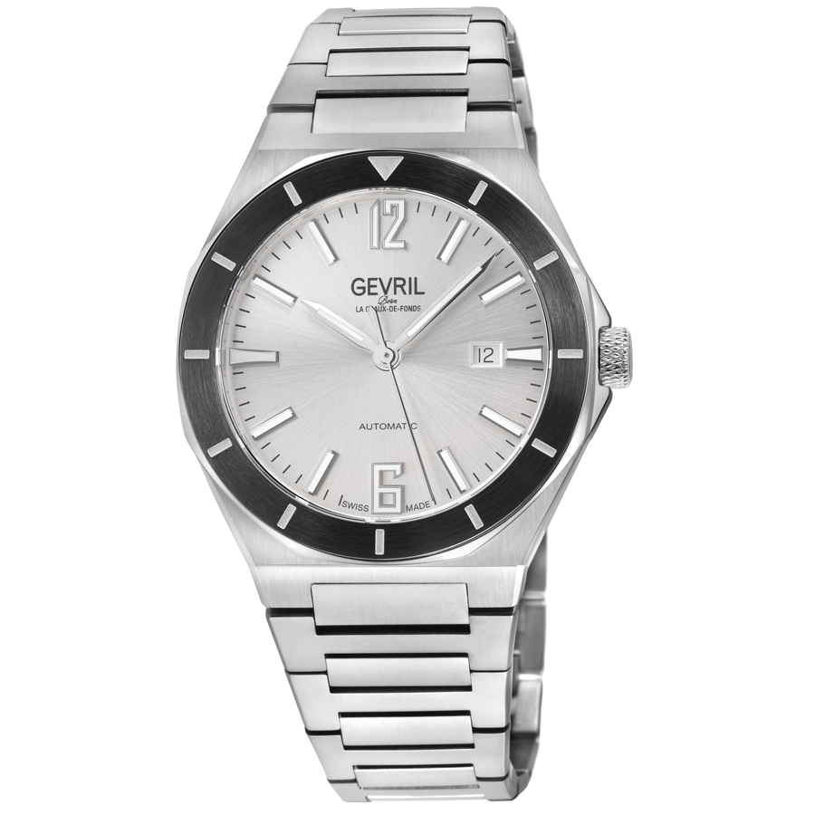 GEVRIL GEVRIL HIGH LINE AUTOMATIC SILVER DIAL MENS WATCH 48404B