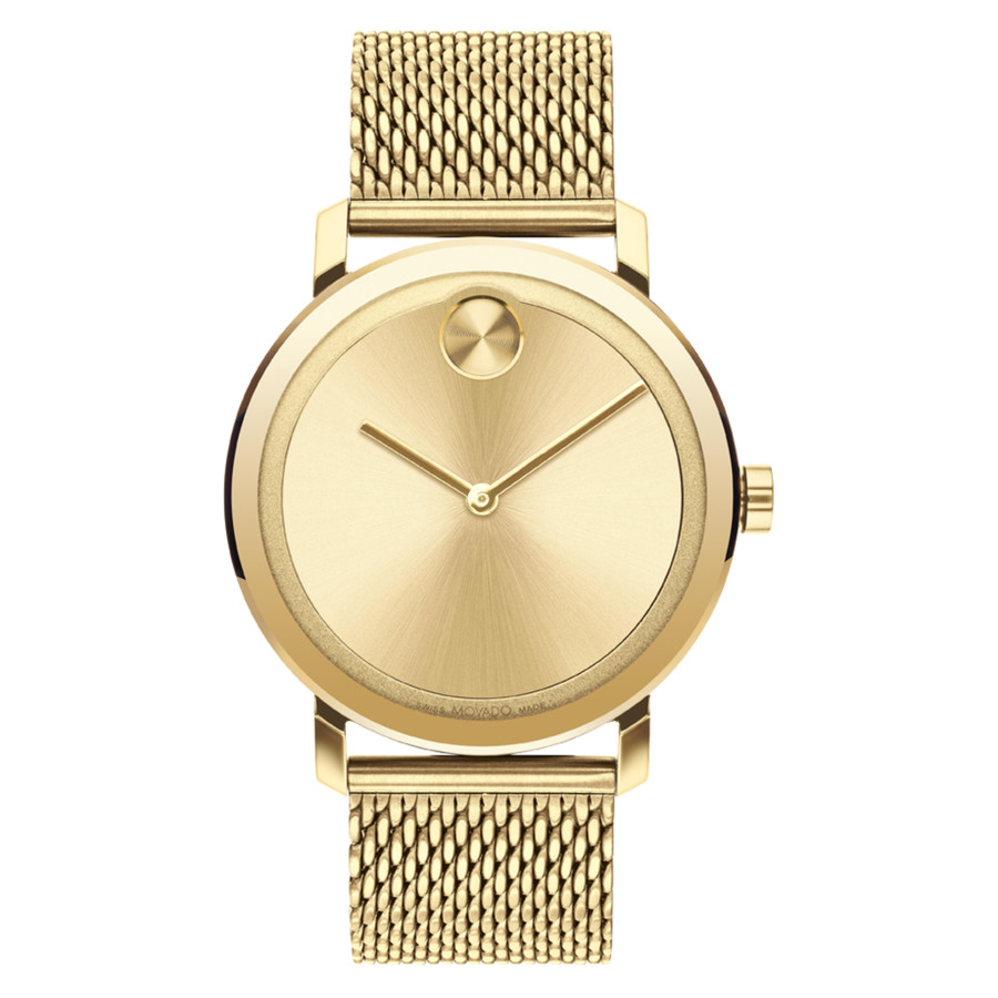 MOVADO MOVADO BOLD EVOLUTION QUARTZ GOLD DIAL MENS WATCH 3600791