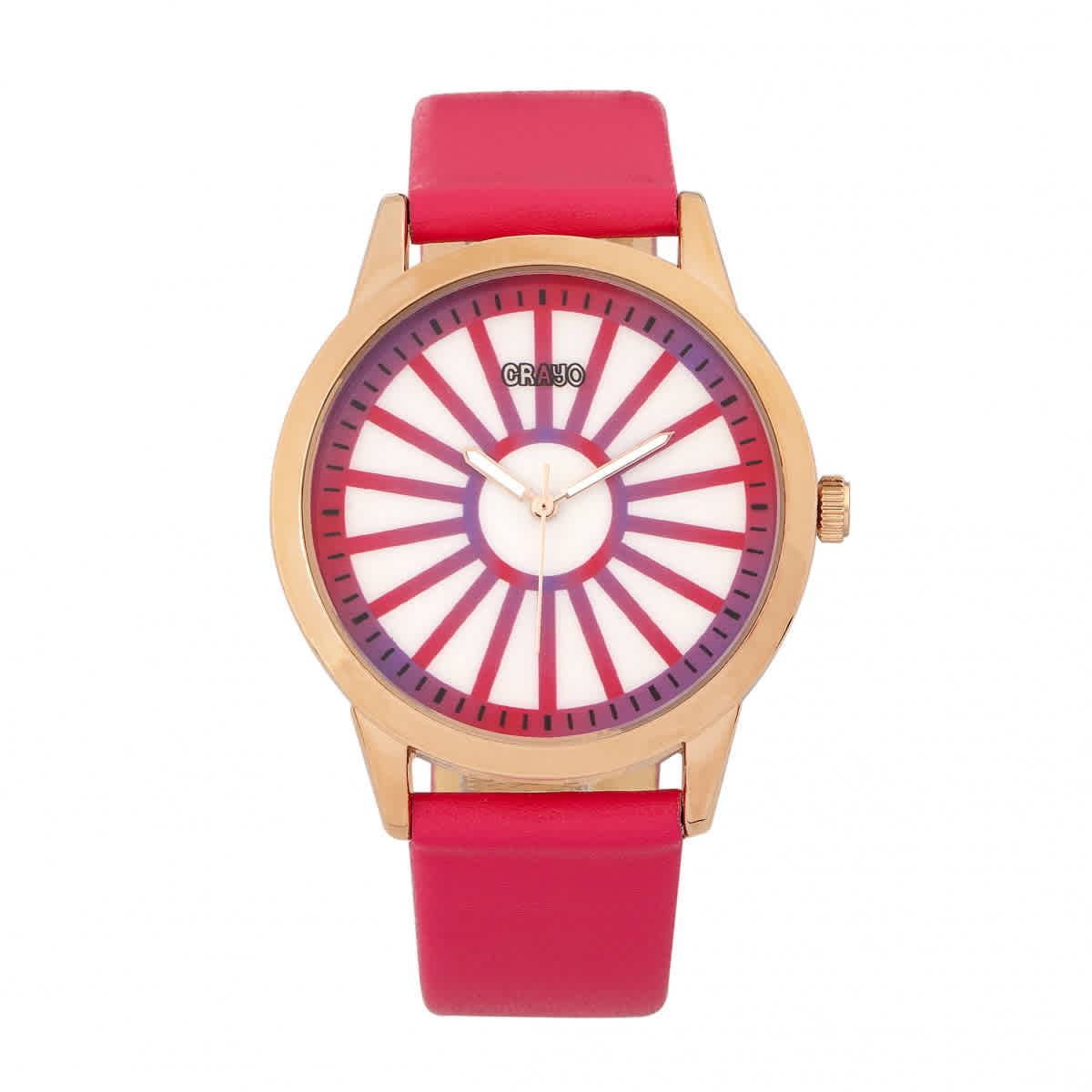 Shop Crayo Electric Watch Cracr5004 In Gold Tone / Pink / Rose / Rose Gold Tone