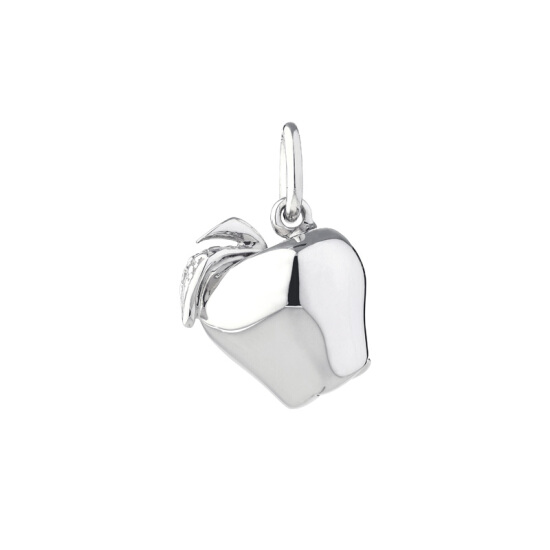 Co Sterling Silver Apple Charm