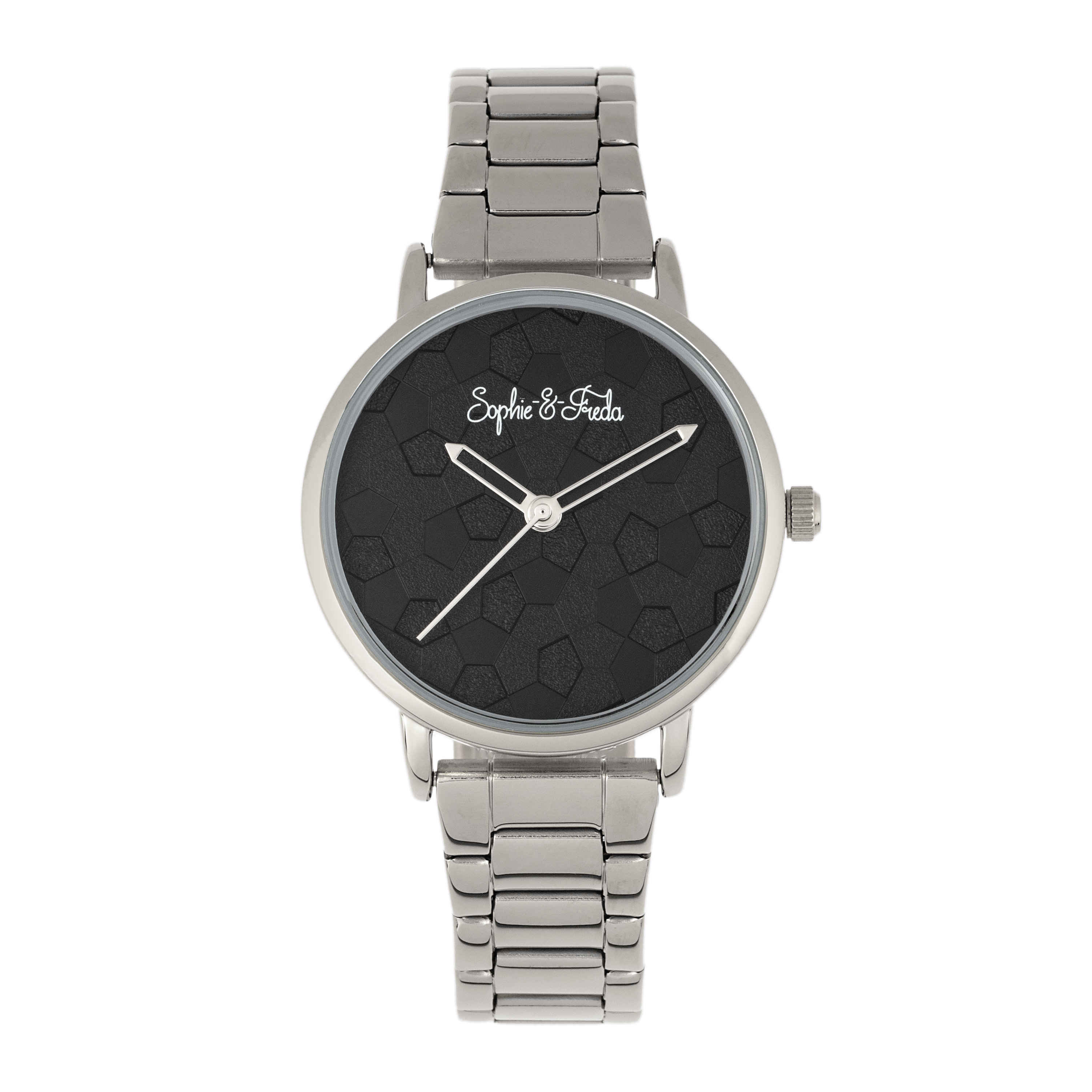 Shop Sophie And Freda Breckenridge Quartz Black Dial Ladies Watch Sf4701 In Black / Silver