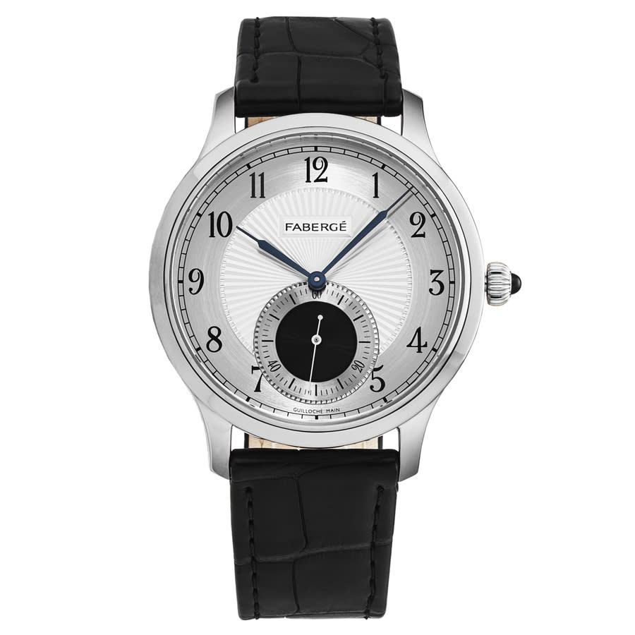 FABERGÉ FABERGE AGATHON AUTOMATIC SILVER DIAL MENS WATCH FAB-215