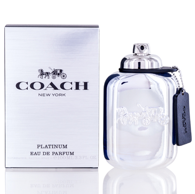 Coach Platinum / Edp Spray 3.3 oz (100 Ml) (m) In Black,silver Tone