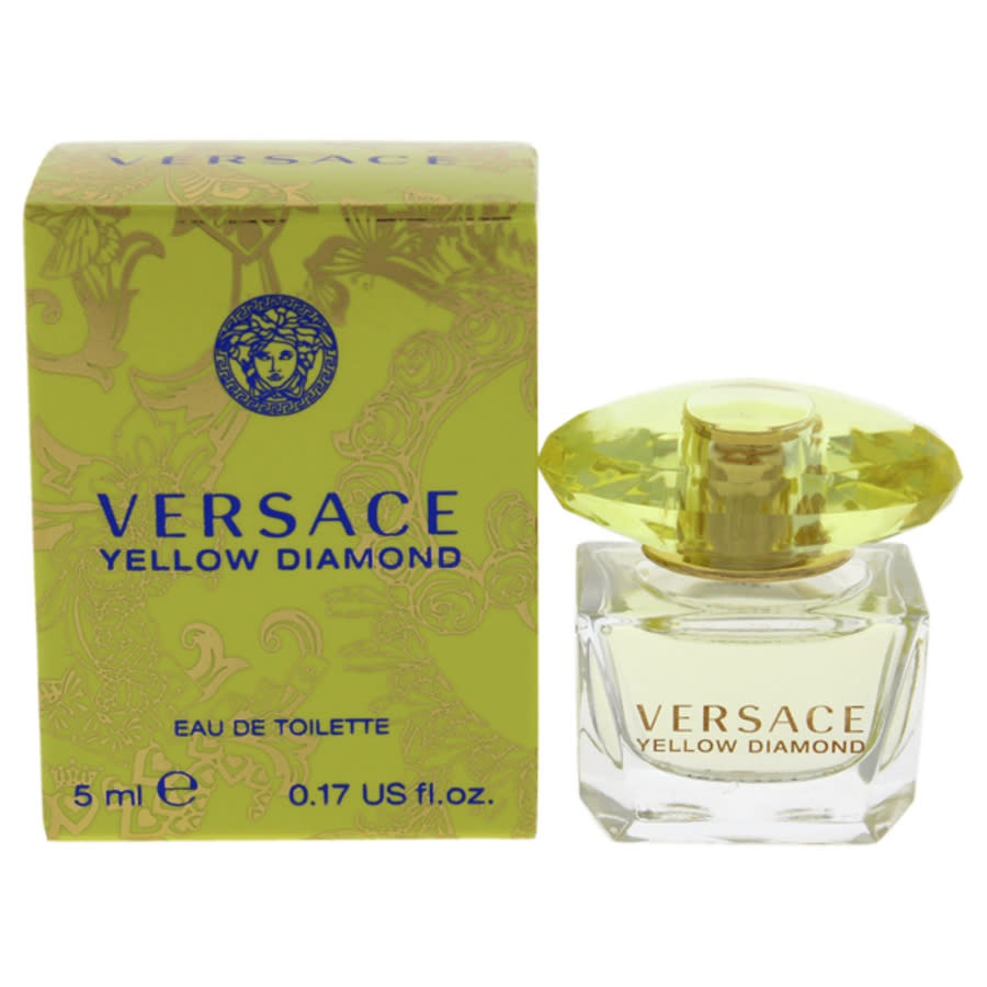 Versace Yellow Diamond By  Edt Mini 0.17 oz (5.0 Ml) (w) In Amber / Orange / Yellow