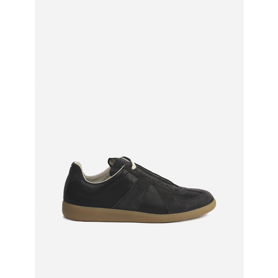 MAISON MARGIELA REPLICA MENS BLACK SNEAKERS