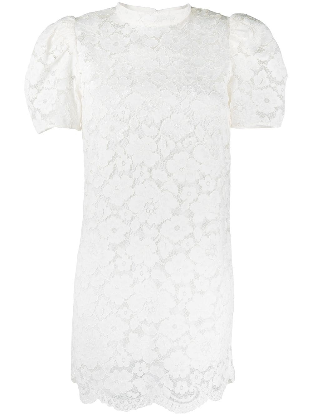 Shop Marc Jacobs White Floral Lace Mini Dress