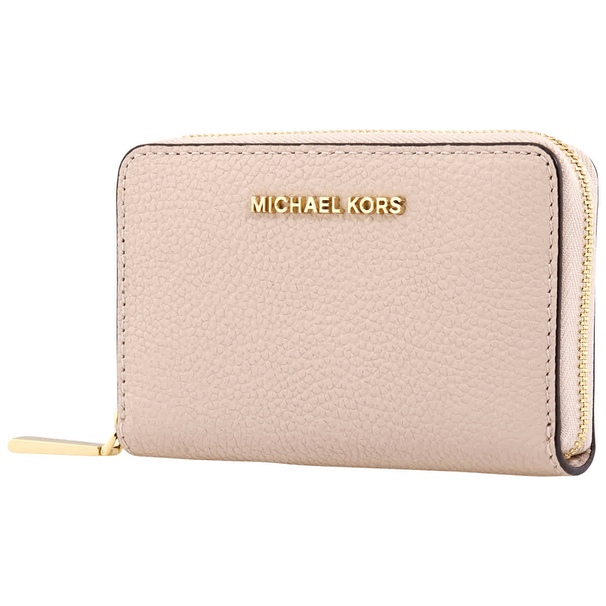 Michael Kors Pink Small Pebbled Leather Card Case