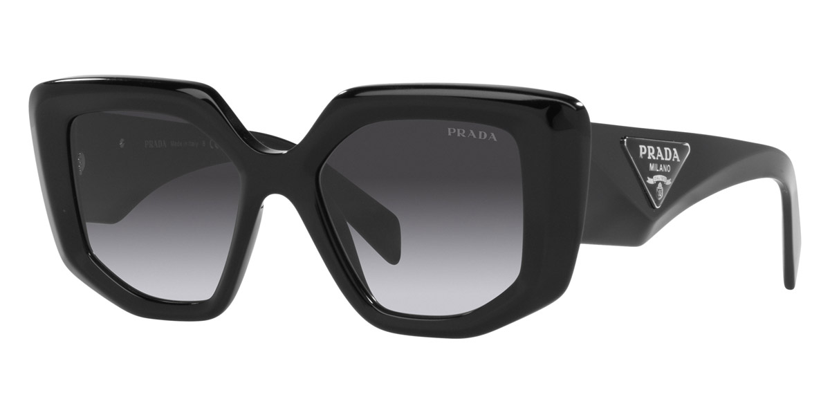 Prada Woman Sunglasses Pr 14zsf In Grey Gradient