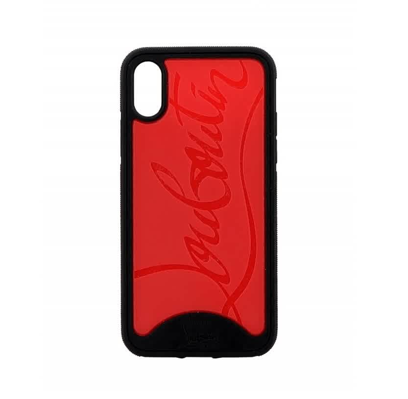 CHRISTIAN LOUBOUTIN LOUBIPHONE SNEAKER IPHONE X/XS CASE-BLACK/RED