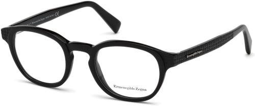 Ermenegildo Zegna Black Men Optical Frames In Black
