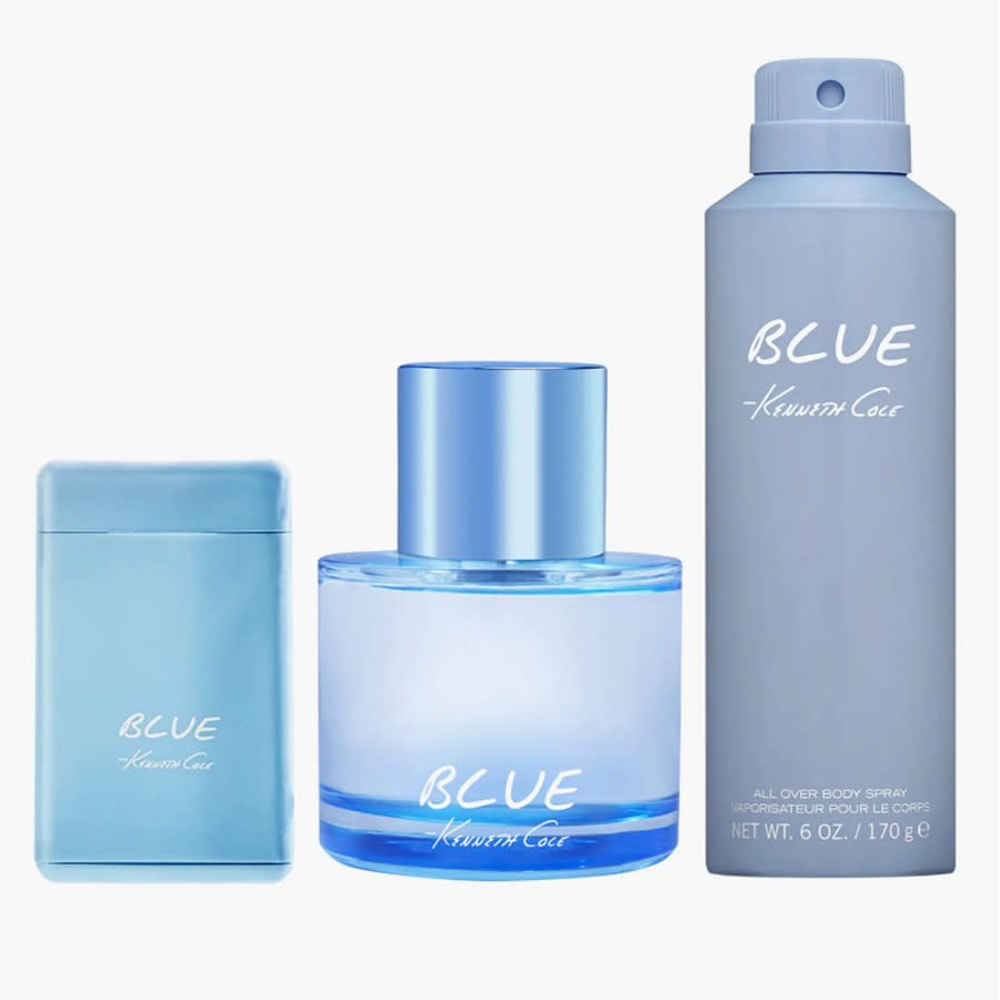 Kenneth Cole Mens Blue 3pcs EDT Gift Set Fragrances 608940587331